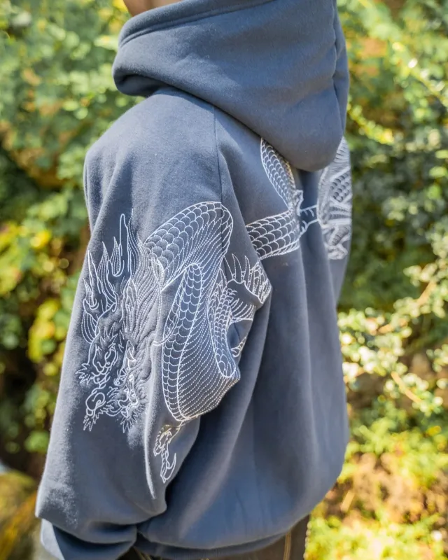 Homens Dragão Bordado Moletom Com Capuz Japonês Estilo Sukajan Lã Forrado Pulôver Com Capuz Moletom Solto Casual Streetwear Tops Novo — image 28