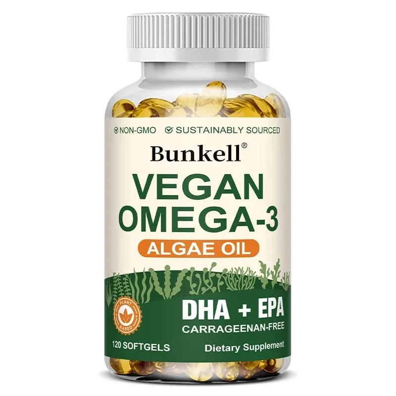 1000mg Algae Oil Supplement Supports Brain Cardiovascular and Vision Health Anti-inflammatory and Antioxidant