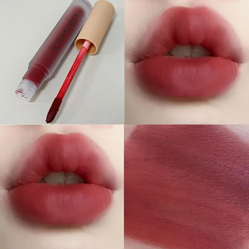 Herorange Velvet Matte Lip Mud Χαμηλού κορεσμού Αδιάβροχο μακράς διαρκείας, μη κολλώδες μακιγιάζ για τα χείλη