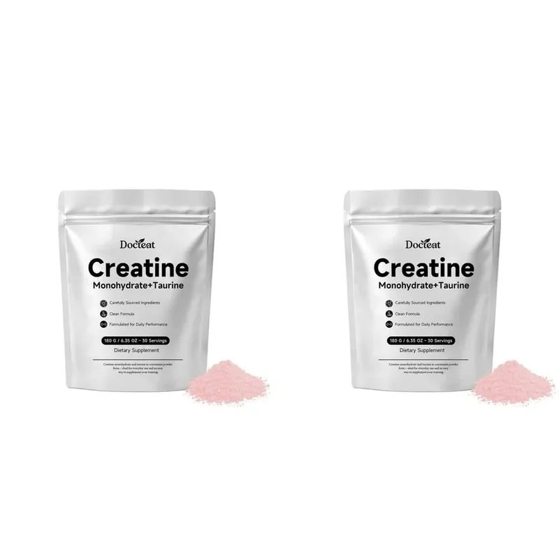 Docteat Creatine Monohydrate Powder with Taurine Muscle Performance & Energy Support for High-Intensity Capacity 30 Servings — image 8