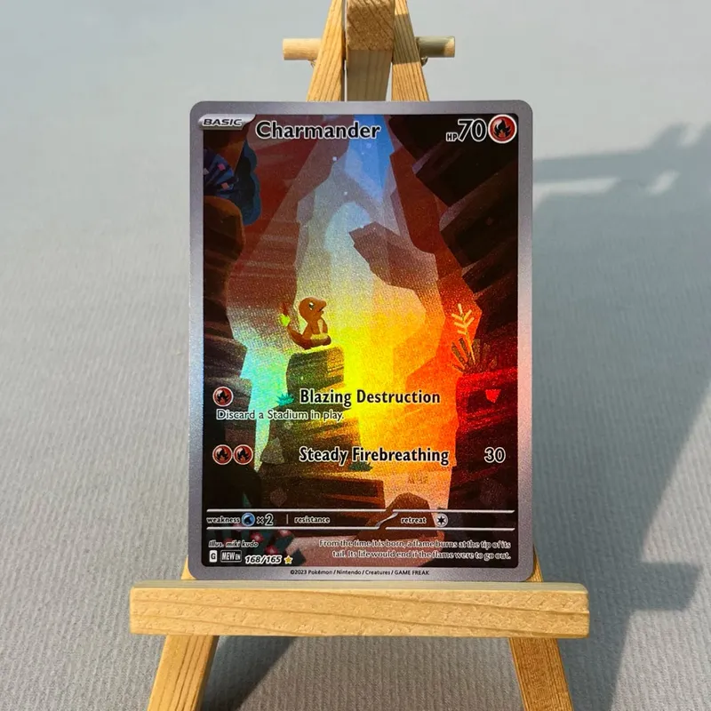 MEW PTCG13-003 Tcg proxy PKM Cards Charizard ex Bulbasaur Charmeleon Rare Collection Battle Toys Δώρα για χόμπι στο σπίτι