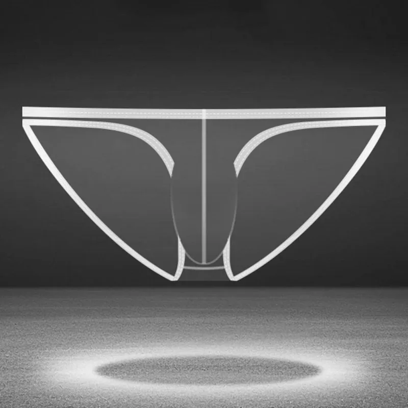 1pc verão nova roupa interior masculina cuecas de seda gelo ultra-fino transparente respirável sexy confortável cintura baixa cuecas para homem 3256809692642600 — image 13