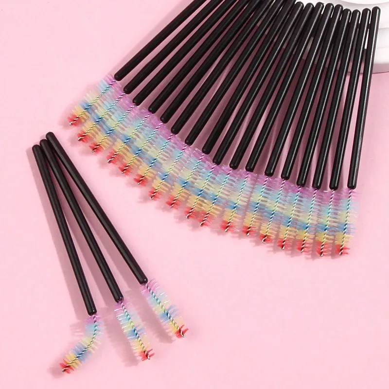 50/100/150pcs Eyelash Brushes Concealer Lash Brush Spoolies Mascara Wands Applicator for Eyelash Extension Makeup Set LAUKISS