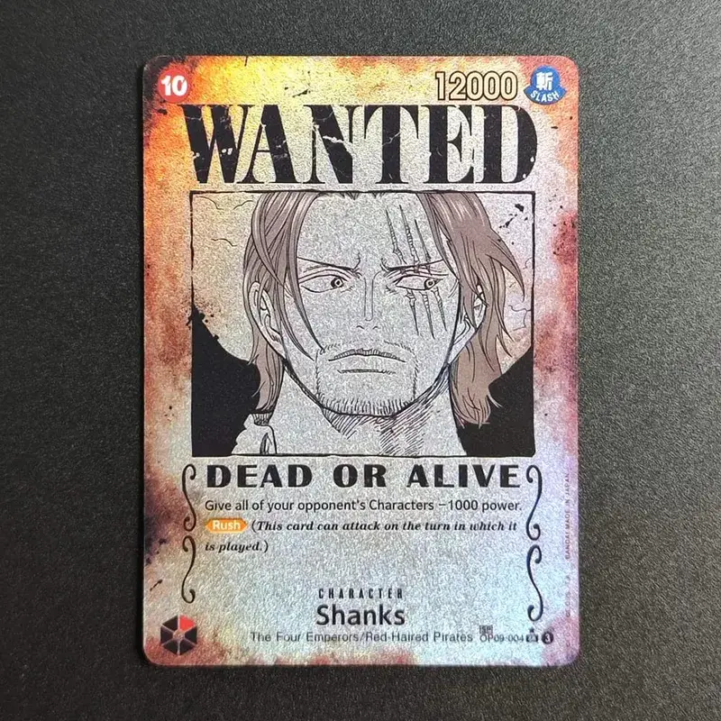Proxy ONE PIECE CARD Luffy Shanks ACE Roger Teach Kaido Κάρτα χαρακτήρων Ζητείται Alternate Art English Collection Κάρτες Anime