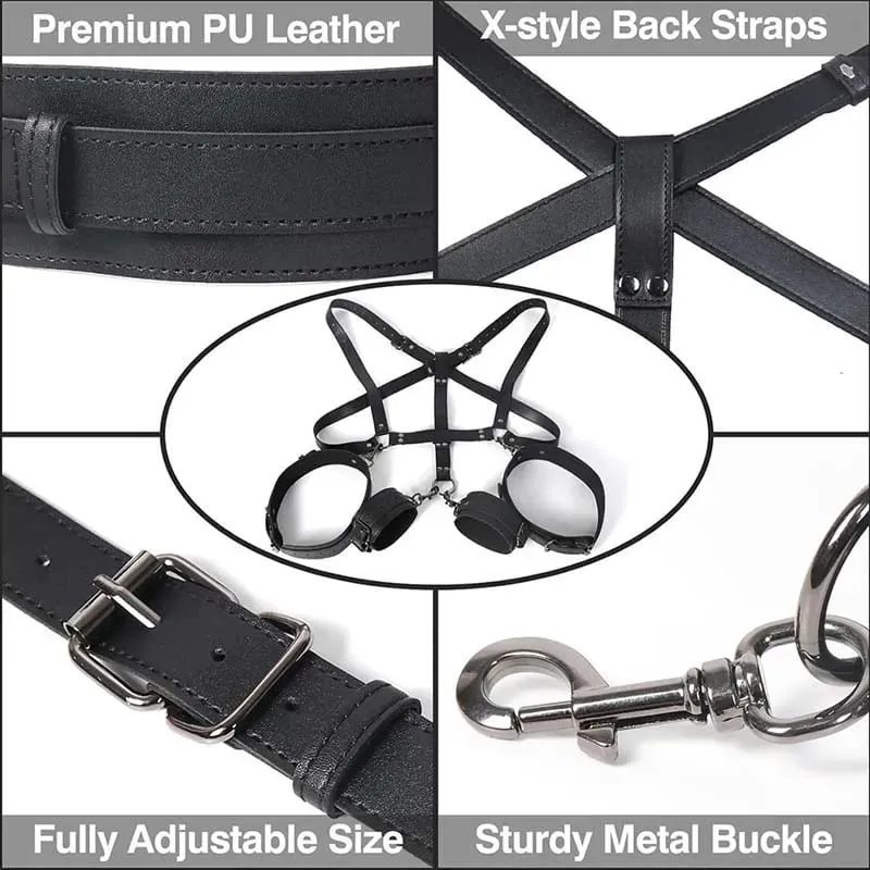 SM Felnőtt szexjáték Hátsó kötésű nyílászáró dugó Anális horog Bondage játékok Bdsm készlet Slave Bondage bilincs páros játék 18+ — image 2