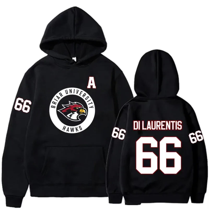 Off Campus TV Series Di Laurentis 66 Briar University Hockey Hoodies Men Women Casual Long Sleeves Oversized Unisex sweatshirt — image 1