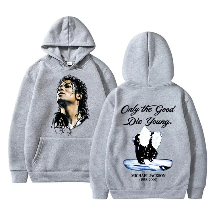 Michael Jackson King of Pop Hoodie Men Women Vintage Gothic Rock Sweatshirt Men's Punk Oversized Pullovers Hoodies Streetwear — image 11