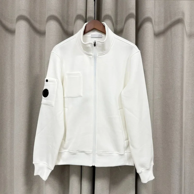 Spring New Style Casual Pure Color Stand Collar Jacket Men's Long Sleeve Zipper Closure Comfortable Cotton Sweatshirt — image 5