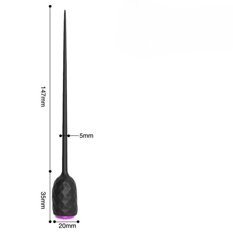 Long Urethral Vibrator Catheter Urethra Sound Dilator Massager 10 Speed Dildo Vibrator Catheter Penis Plug Sex Toys for Men Gay