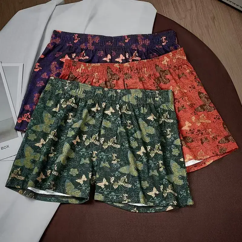 4Pcs Set Of Men's Personalized Butterfly Printed Flat Angle Pants, Loose Breathable Elastic Aro Pants, Men's Casual Underwear — image 3