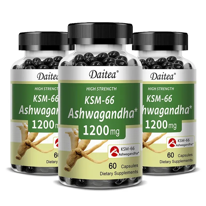 Organic KSM-66 Ashwagandha Root Extract Stress Relief Mood Support & Natural Immune Boost Sleep Health