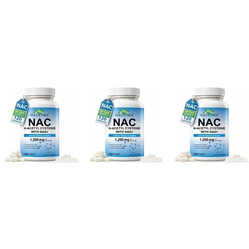 NAC 1150mg NAD+ 50mg Κάψουλες Σύμπλεγμα Κυτταρικής Άμυνας για Αντιοξειδωτική Υποστήριξη Ανοσοποιητικής Υγείας & Παραγωγή Ενέργειας Non-GMO 120 Ct — image 9