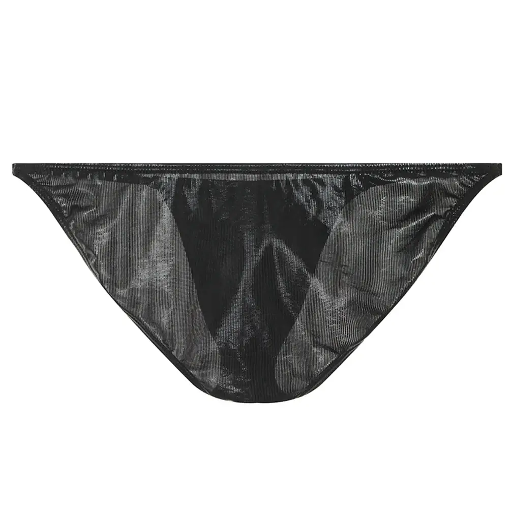Fashion Men's Underwear Bright Low Waist Briefs Breathable Lingerie Underpants — image 7