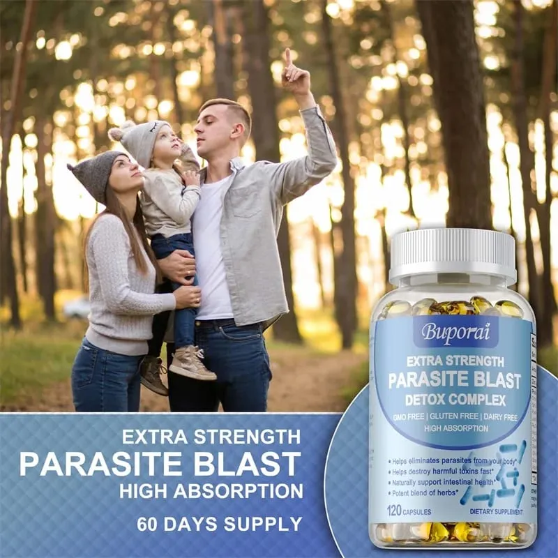 Parasite Blast Detox Complex – Támogatja a bélrendszer egészségét Eltünteti a parazitákat Elősegíti az anyagcserét és erősíti az immunitást — image 6