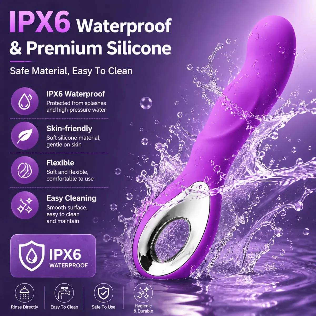 10 sebességes G Spot vibrátor AV varázspálca masszírozó vibrátor vibrátor kettős csikló stimulátor hüvelymasszírozó szexuális játékok 18 év feletti nőknek — image 5