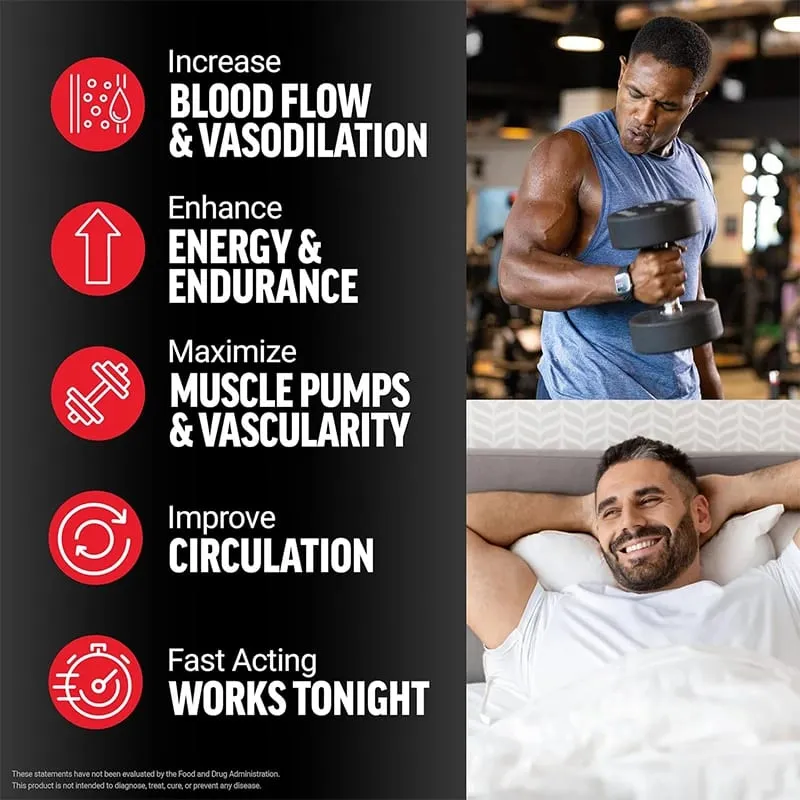 Nitric Oxide Booster Pre-Workout Boosts Muscle Pump Energy and Endurance Performance & Muscle Mass Beet Root Supplement