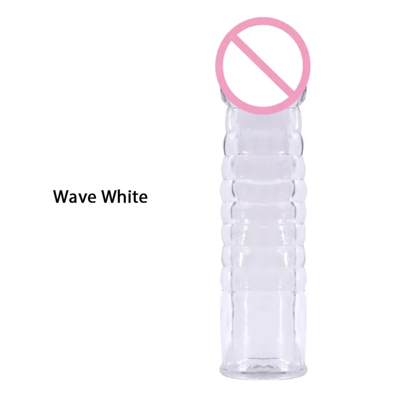 Delay Spray Clit הרחבות פין שרוול קונדום הגדלת זכר לעיסוי כיסוי טבעת זין למבוגרים צעצועי מין טבעת זין