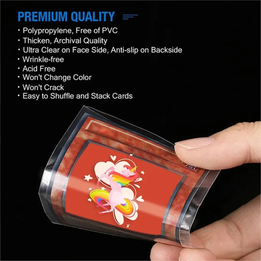200 Pack Penny Card Sleeves Transparent Trading collect Protector Sleeve Holder For Game Pokemon Tcg Yugioh Baseball Sports Card — image 6