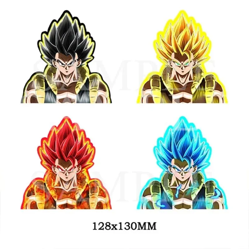 Autocollant lenticulaire 3D Anime Goku Vegeta, décalcomanies imperméables pour voiture, réfrigérateur, planche à roulettes, etc. cadeaux pour enfants — image 13