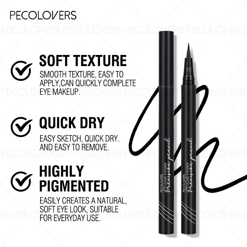 4 ΤΕΜ White Eyeliner Pen Αδιάβροχο Liquid Eyeliner Pen Ultra-fine Tip Anti-Seat Fast Drying Eye Cosmetics