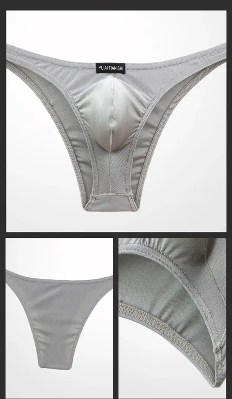 Sexy Underwear Panlalaki Briefs Low Waist Nylon Jockstrap Mini Briefs Bikini Shorts Jockstrap Cueca Underpants Jockmail — image 10