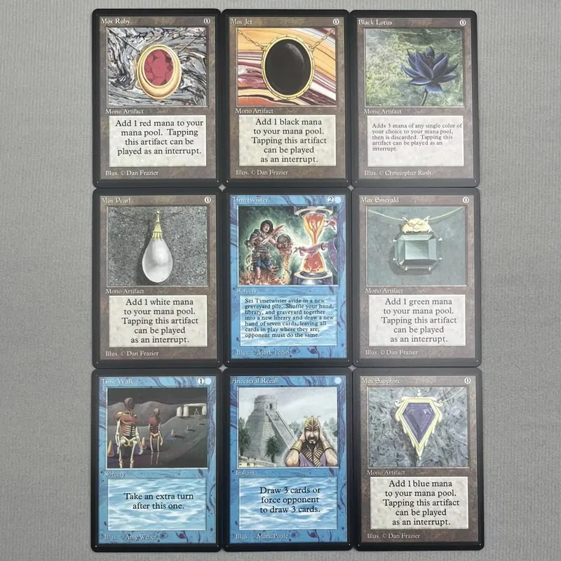 TCG Proxy Cards Deck Borad Games הולוגרמה בודדת לוטוס שחור Power9 Dual Landes The One Ring — image 2