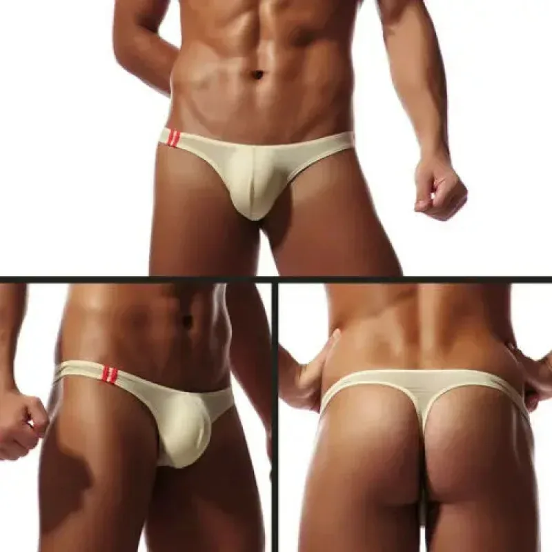 Men's Thongs G String Sexy Gay Sissy Underwear Briefs Man Jockstrap T Back Underpants Penis Pouch Breathable Panties — image 6