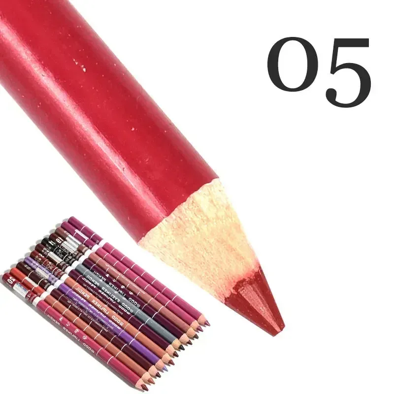 28Color Antifouling Lip Liner Professzionális rúzstoll Precise Waterproof Lip Outline Ceruza ajak smink Tartós szemceruza Krémes — image 25