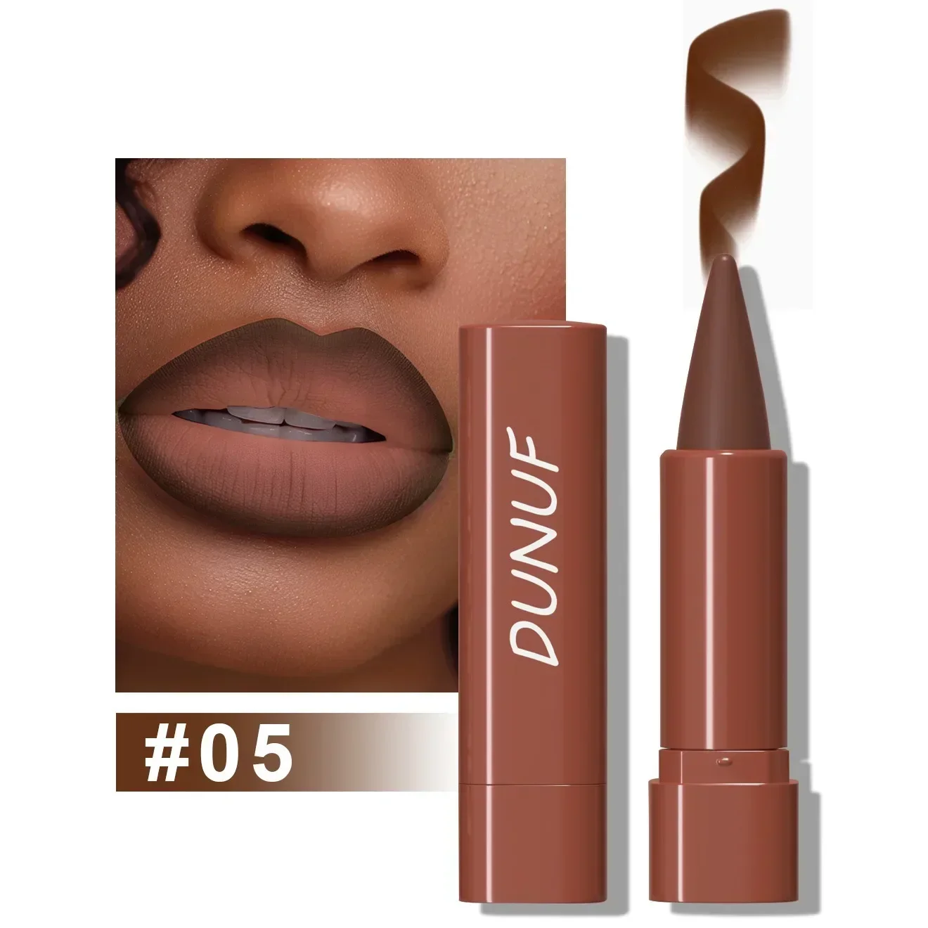 Κραγιόν 9 χρωμάτων Gradient Lip Liner Ματ Μαύρο Καφέ Βελούδινο Κραγιόν Αδιάβροχο μη κολλώδες απόχρωση Lipliner Crayon Lip Makeup — image 8