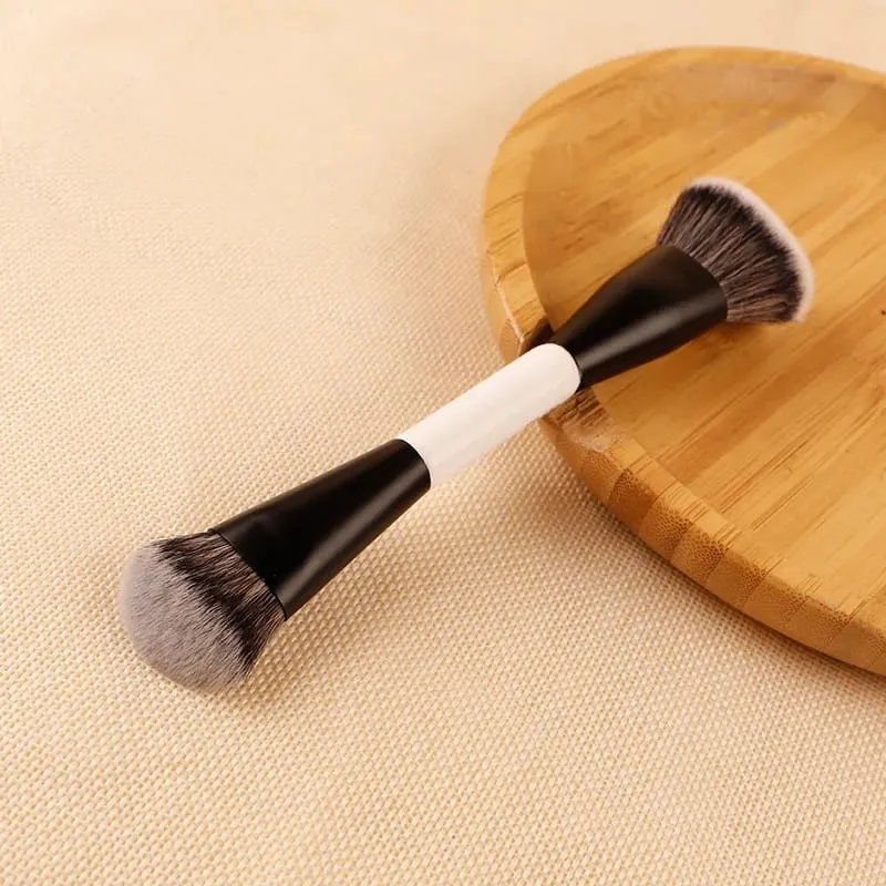 F4 Dual-Ended Foundation Face Brush Διπλής άκρης Powder Blush Contour and Eyeshadow Concealer Πινέλα μακιγιάζ — image 3