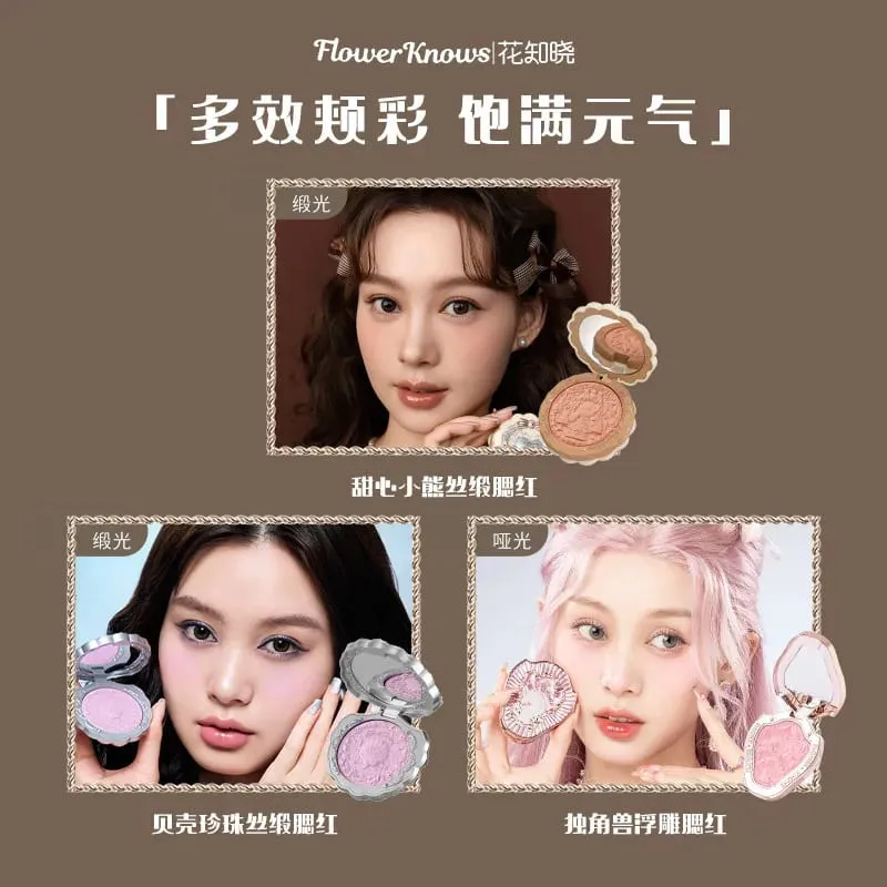Flower Knows All-in-One σετ δώρου μακιγιάζ Σκιές ματιών Blush Lip Glaze Όλα όσα χρειάζεται Kit De Maquillaje Full Professional — image 6