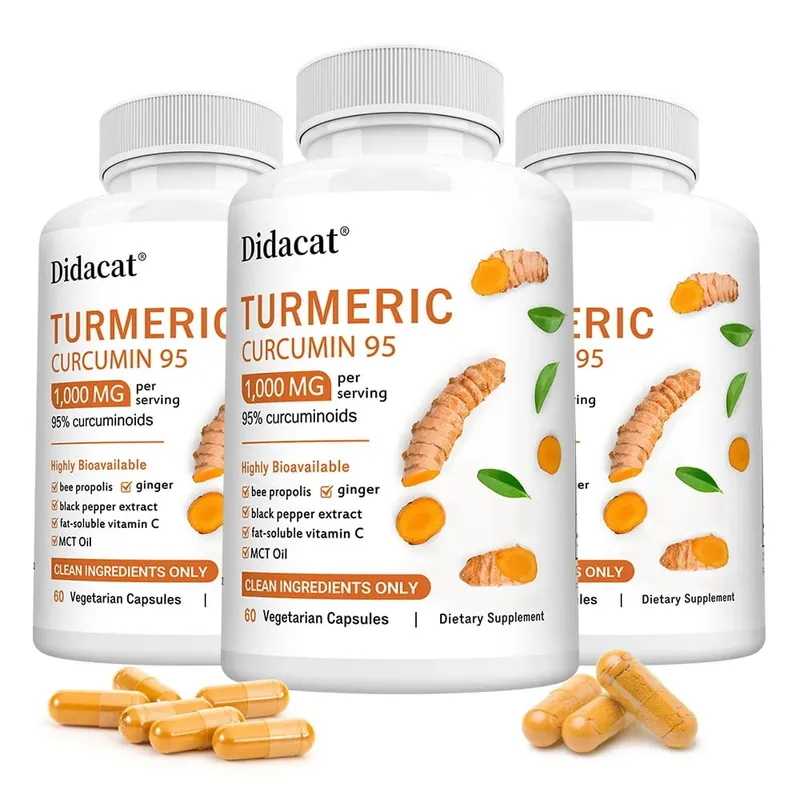 Turmeric Curcumin Supplement 1 000mg – 95% Curcuminoids with Black Pepper & Ginger Supports Joint & Antioxidant Health — image 10