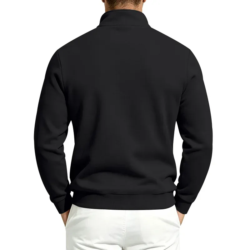 Homens 2026 outono inverno item quente velo forrado gola solta vintage moletom casual commuter moda masculina outerwear diário — image 26