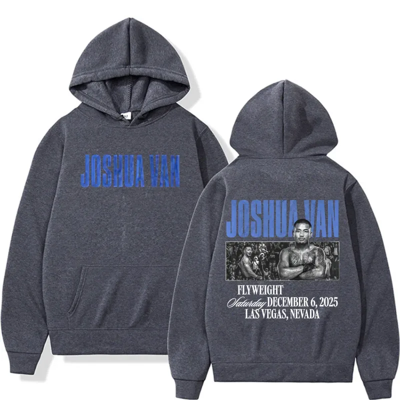 Joshua Van Hadiah Penggemar Tak Takut Hoodie Pakaian Pria Kaus Estetika Kekerasan Kasual Pullover Hoodie Bulu Penghangat Tubuh — image 5