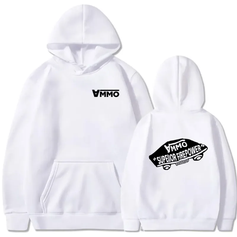 Brothers in Arms Skeleton Double Sided Print Hoodies Panlalaking Pambabaeng Damit Fashion Sweatshirt Oversized Long Sleeve Pullover — image 2