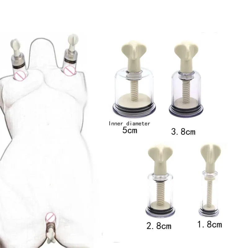 Mellnagyobbító Mellbimbó bilincsek Clit Pussy Pump Clitoris Clip Vákuum stimulálja mellnagyobbító Felnőtt szexjátékok nőknek — image 2