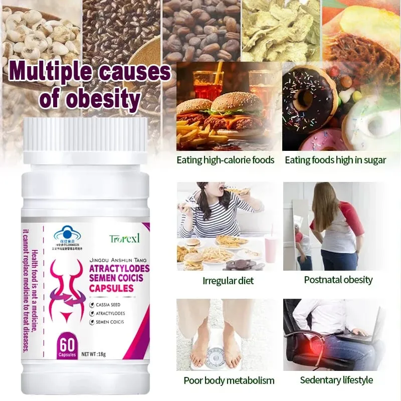Natural Cassia Seed & Coix Seed Pills Detox Slim Booster Metabolism Burn Fat 100% Herbal Vegan & ΧΩΡΙΣ ΠΑΡΕΝΕΡΓΕΙΕΣ — image 4