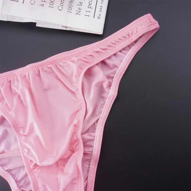 Lalaking Solid na Kulay Ice Silk Seamless Briefs Low Waist U Convex Panties na Panlalaki Ultra-manipis na Kasuotang Panloob na Elastic Mabilis na Tuyong Hininga na Panty — image 17