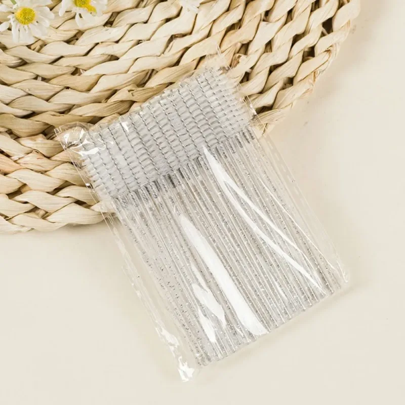 50-100PCS Crystal Eyelash Brush Combs Professional Eye Lash Extension Mascara Wands Makeup Beauty Tool for Eyelashes — image 4