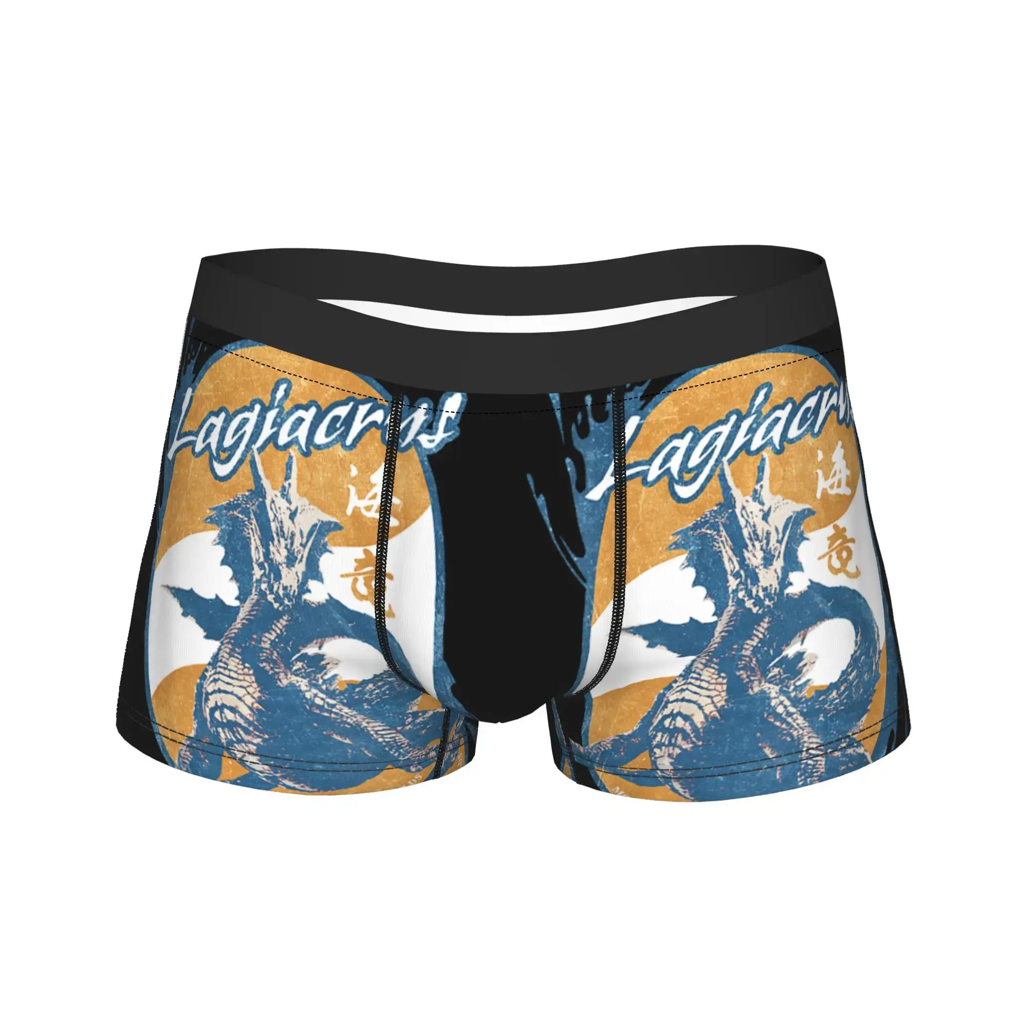 Wilds Lagiacrus BP Monster Hunter Cueca Breathbale Calcinha Cueca Masculina Ventilada Shorts Boxer — image 6