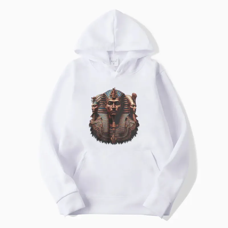 Egyptian Pharaoh Graphic Ancient Egypt Art Meme Hoodie Men Women Vintage Fashion Humor Long Sleeve Hooded Sweatshirts Streetwear — image 2