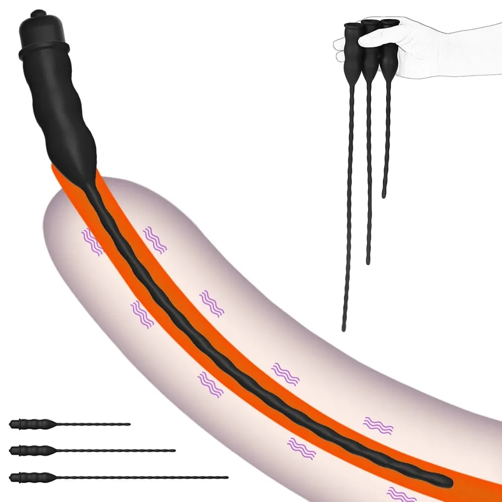 Silicone Horse Eye Stick Penis Plug Urethra Beads Διεγέρτης ουρήθρας Sounding Urethral Masturbation Climax Sex Toys για άνδρες