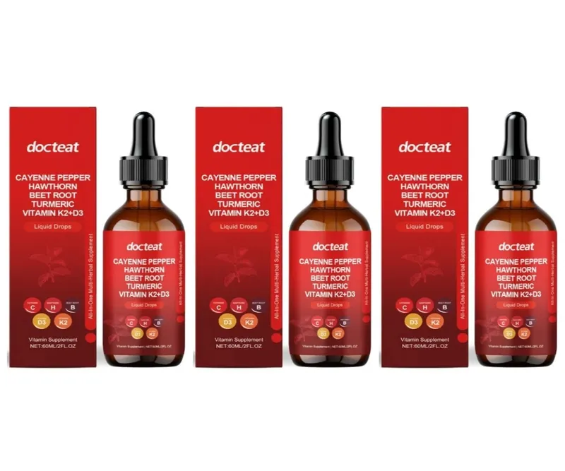 Docteat Vitamin Drops K2 + D3 Υγρό συμπλήρωμα με πιπέρι καγιέν και κράταιγος βοηθά στη διατήρηση της καλής υγείας 60 ML — image 9