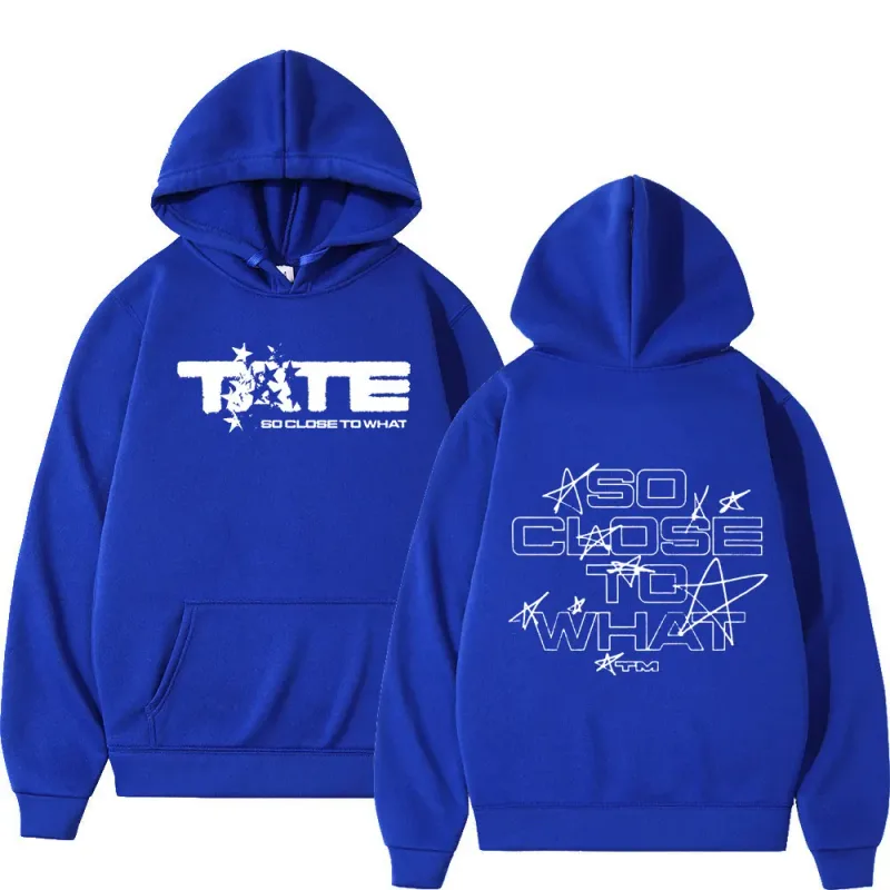 26Men Women Clothing Long Sleeve Hooded Sweatshirts Tate McRae So Close To What Album Hoodies Fleece Vintage Oversized Pullovers — image 15