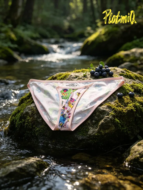 1PCS Full Print Cartoon Graffiti Men Briefs Soft Fabric Wide Waistband 3D U Pouch Low Rise Close Fit Mens Underwear — image 14