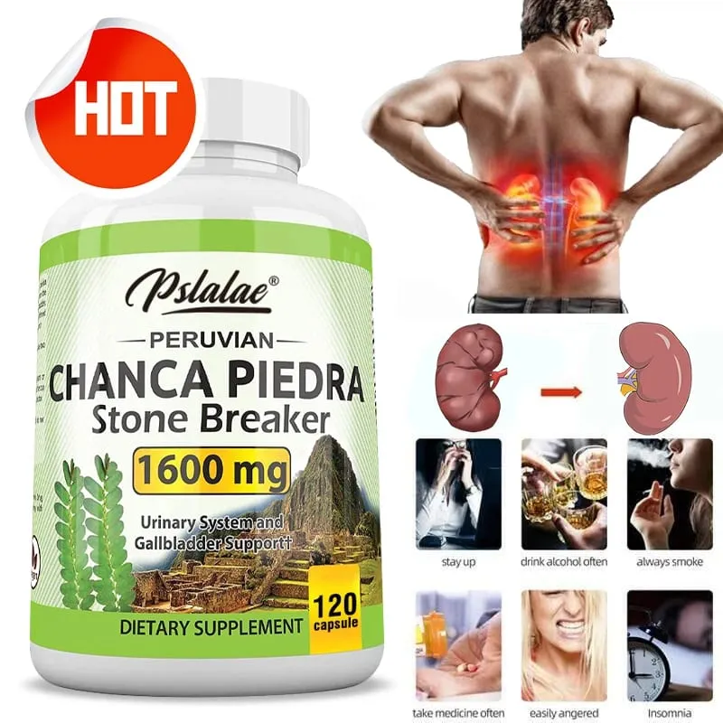 Chanca Piedra kapszula 1600 mg - húgyúti támogatás, nem GMO-kiegészítő vesekőzúzás — image 2