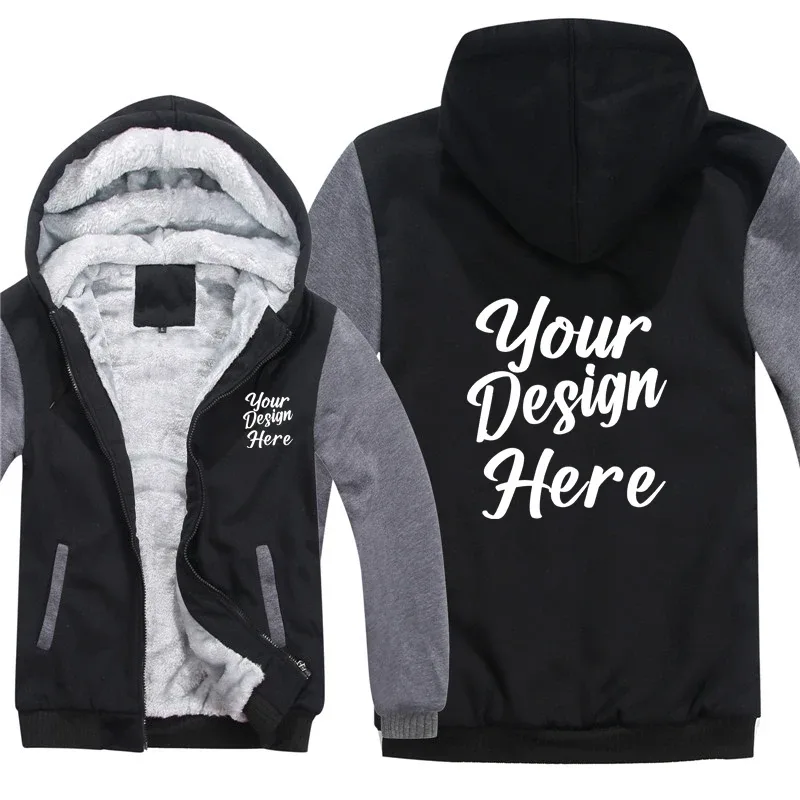 Custom Design Hoodies Men Gumawa ng Iyong Sariling Design Logo Text Photo Sweatshirt Mans Coat Jacket Hoody — image 3