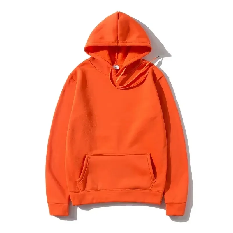 Men's and Women's Solid Color Pocket Hoodies Sports Fitness Sweatshirts Fashionable Casual Pullovers Multi Color — image 20