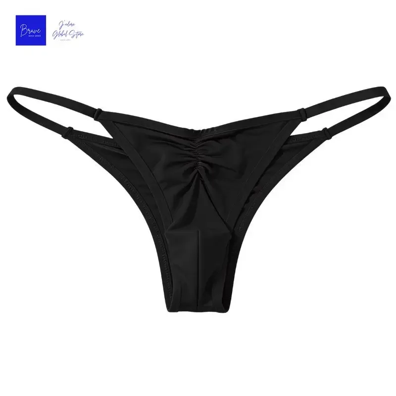 Cueca tanga de seda gelo masculina, tamanho americano, sexy, cintura baixa, fio dental, respirável, sem costura, costas em t, roupa íntima esportiva, tamanho grande — image 15