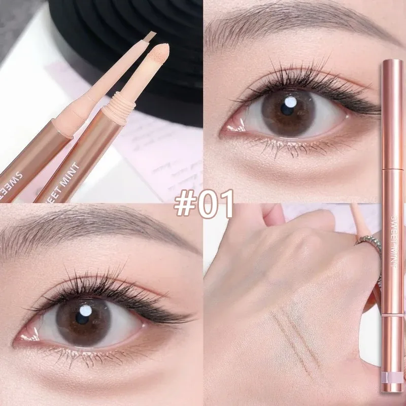 Double Headed Brightening Aegyo Sal Pen Waterproof Liing Silkworm Eyeliner Stick Highlighter Matte Shadow Pen Contour Μακιγιάζ ματιών